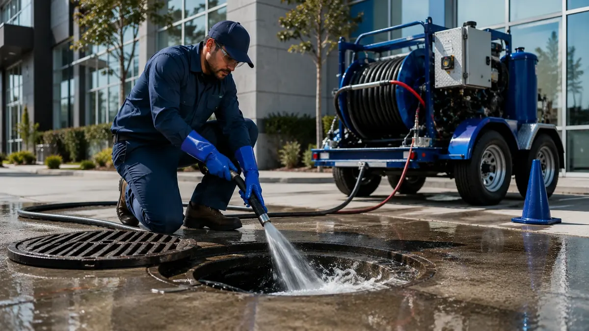 Commercial Hydro Jet Drain Cleaning in West Hills