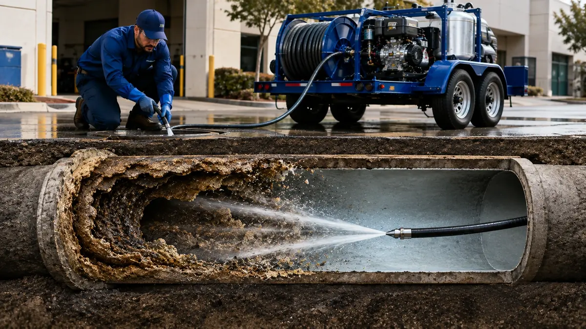 Sewer Pipe Descaling in West Hills